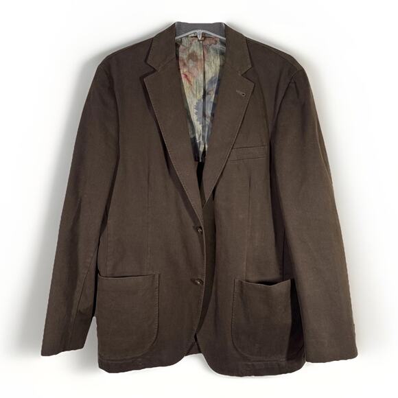 Kroon Blazer Mens 40R Brown Corduroy Matthews Wash 2 Button Sport Coat Jacket - Picture 1 of 10
